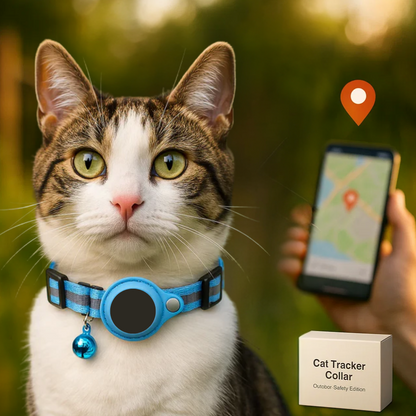 Avelena | Katzen GPS Tracker Halsband | Schnellverschluss, reflektierendes Design & strapazierfähig für Outdoor-Sicherheitsabenteuer