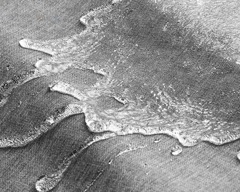 Avelena | Dicke Beigem Leinenstoff Duschvorhang