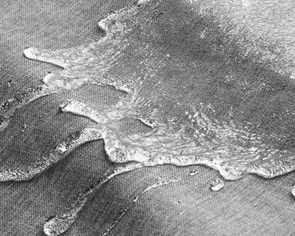 Avelena | Dicke Beigem Leinenstoff Duschvorhang