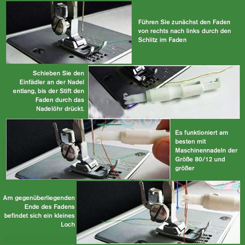 Avelena | Effizienter Nähmaschine-Einfädler, 2 Stück