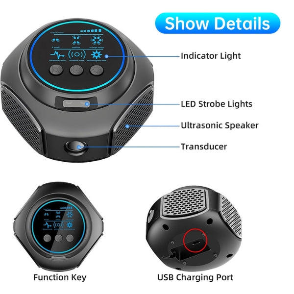 Avelena | Plug-In Ultraschall Rattenvertreiber | Chemiefrei. Leise & Abdeckung für bis zu 3200 Quadratfuß für den Innen- und Außenbereich.