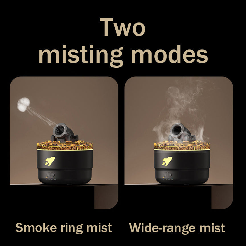 Avelena | Cannon Luftbefeuchter Aroma Diffusor Wassernebel Nachtlicht Lava Perfektes Geschenk