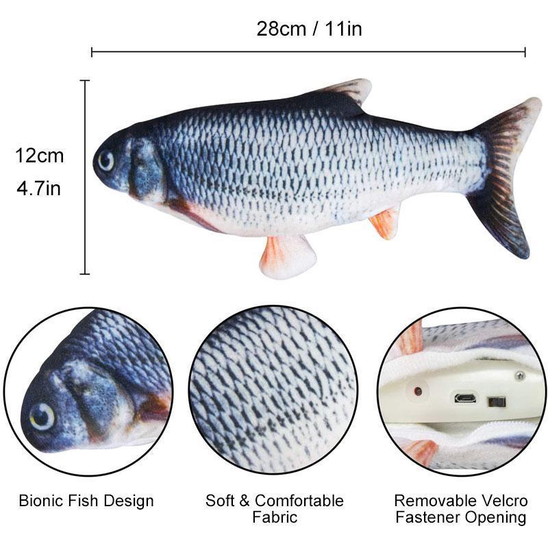 Avelena | Simulation Usb Laden Katze Fisch Spielzeug