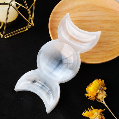 Avelena | Mondwahrsagung Selenit Kristallschale