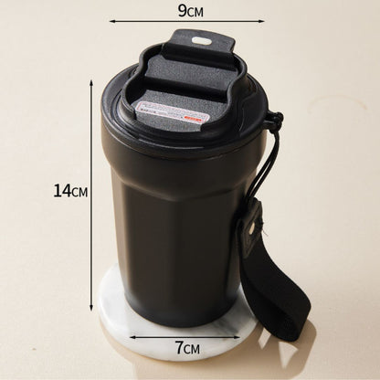 Avelena | Edelstahl  Kaffebecher mit LED Temperatur Anzeige 450 ML
