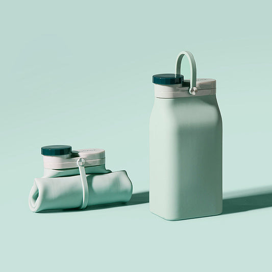 Avelena | Tragbare Silikon-Wasserflasche, mit hitzebeständigem Design, leicht zu reinigen, faltbar, große Kapazität und lebensmittelechtem Silikon, für Reisen, Sport, Camping und mehr