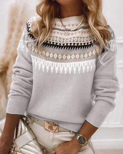 Avelena - Stilvolle Gebrochene Boho Pullover