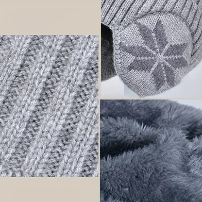 Avelena | Winter Beanie Mütze Schal Sets Warme Strickmütze