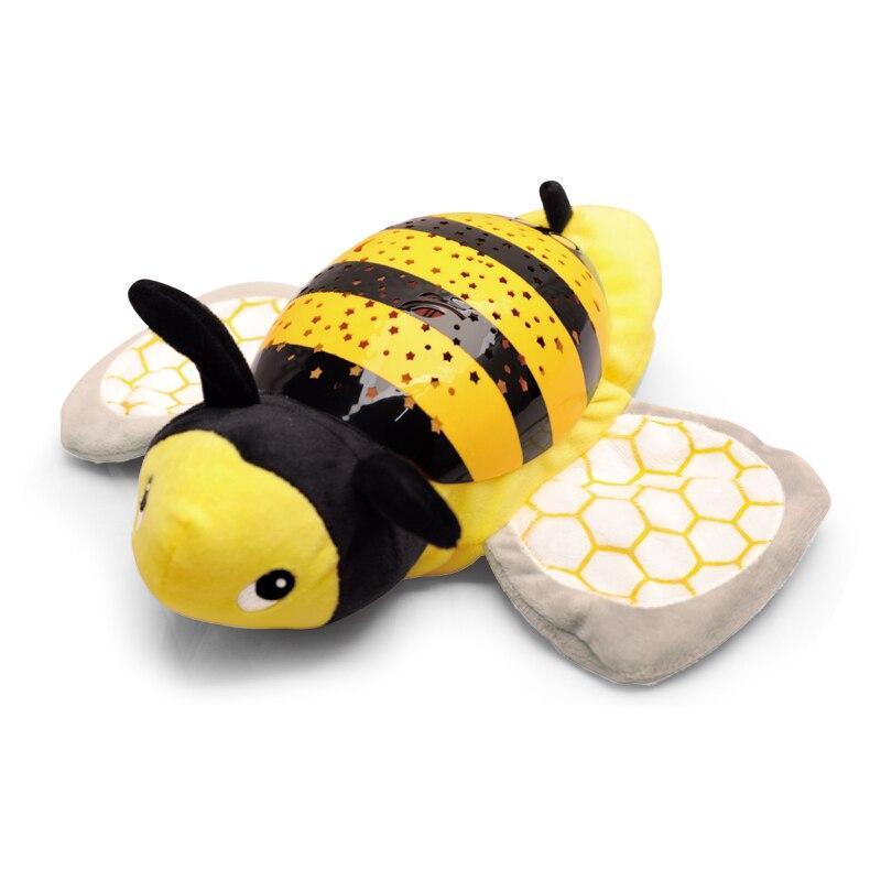 Avelena | Baby Schlaf LED Beleuchtung Plüschtier LED Nachtlampe Plüschtier mit Musik & Sterne Projektor Licht