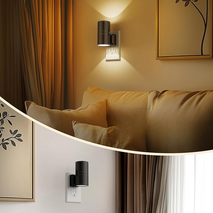 Avelena | Nachtlicht Steckdose mit Helligkeitserkennung und einstellbarer Helligkeit