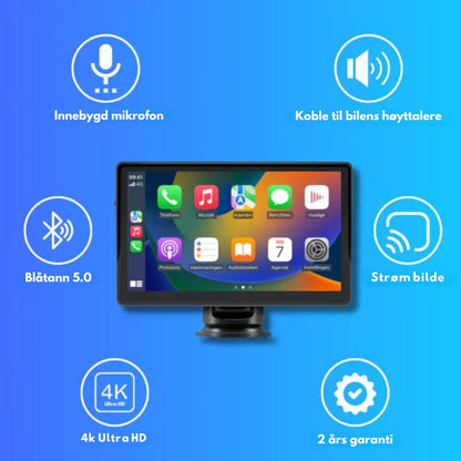 Avelena | Smartdrive Auto-Display – Drahtloses Apple Carplay & Android Auto | Einfache Installation, Rückfahrkamera, Bluetooth & Gps