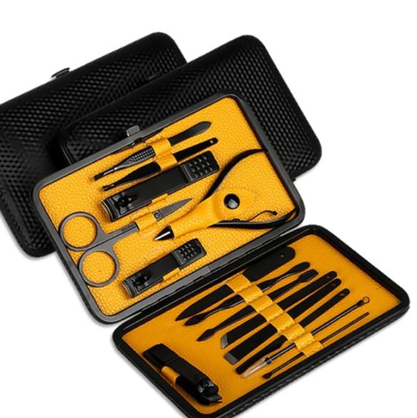 Avelena | 15-teiliges professionelles Maniküre-Set mit Reisetasche