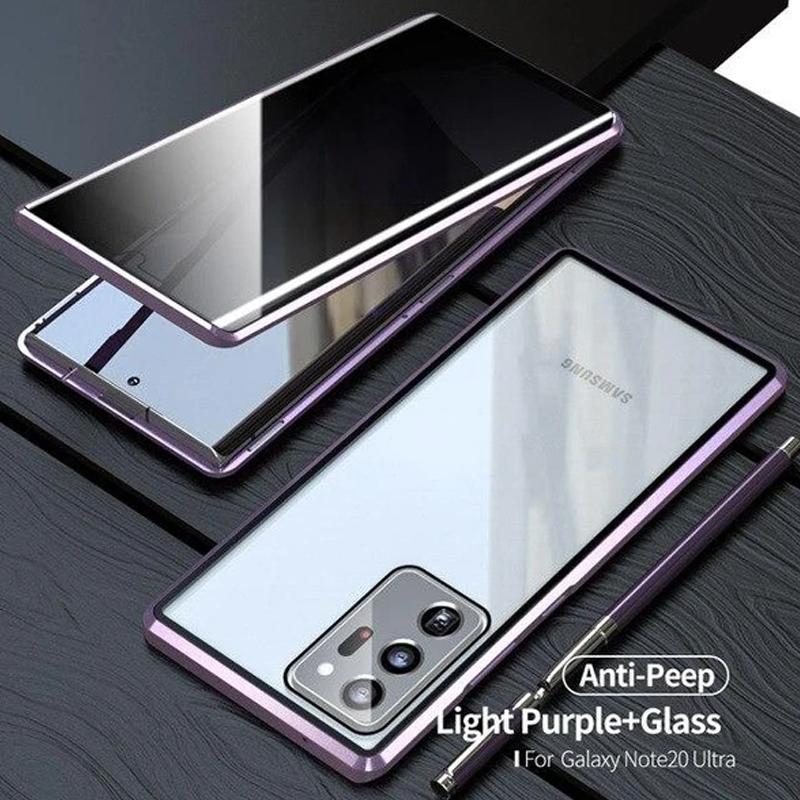 Avelena | Samsung Anti-Peep Gehärtetes Glas Handyhülle