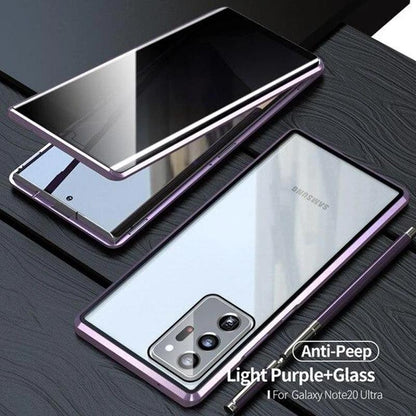 Avelena | Samsung Anti-Peep Gehärtetes Glas Handyhülle