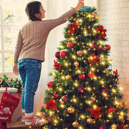 Avelena | Weihnachtsbaum Wasserfalllichter mit Ring
