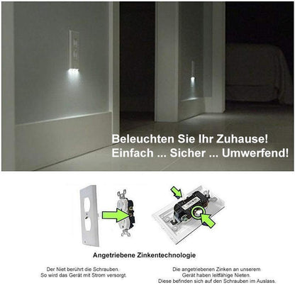 Avelena | Auslasswand Platte mit LED-Nachtlichtern