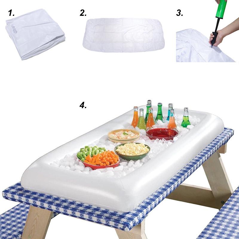 Avelena | Aufblasbares Bier Trinkbrett Bbq Picknick Pool
