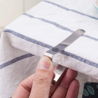 Avelena | Edelstahl Tischdeckenklammern (4 Stück)