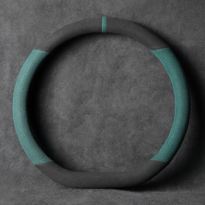 Avelena | Universelle Anti-Rutsch Lenkradabdeckung mit atmungsaktivem Mikrofaser, für rundes & D-förmiges Lenkrad