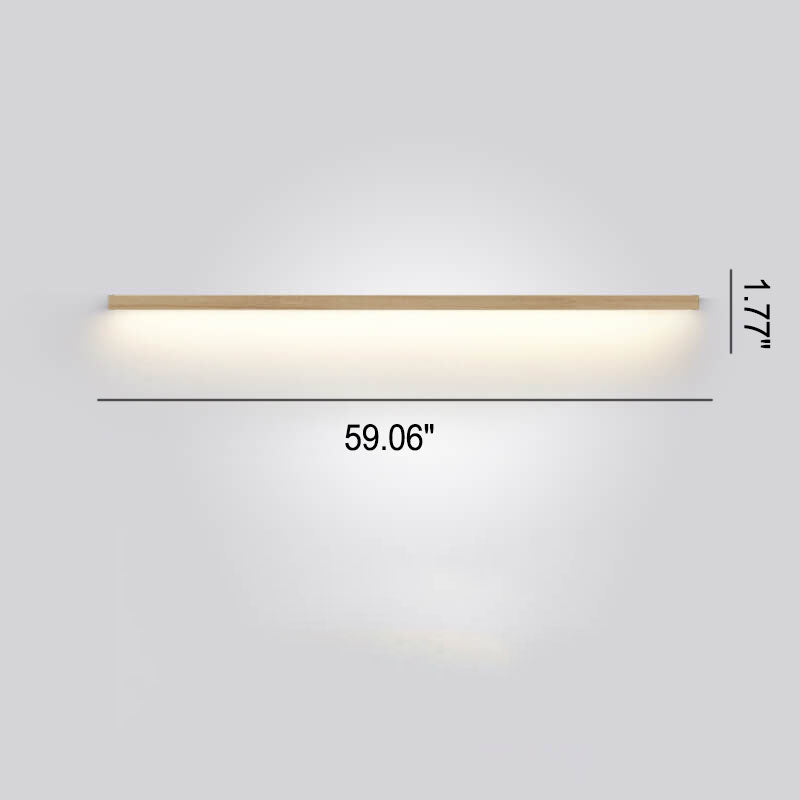 Avelena | ZenBeam Japanische LED Wandleuchte | Massivholz Design | Moderne Akzentbeleuchtung