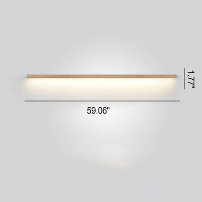 Avelena | ZenBeam Japanische LED Wandleuchte | Massivholz Design | Moderne Akzentbeleuchtung