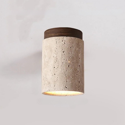 Avelena | Luxuriöse Travertin Led Hängeleuchte für Flur