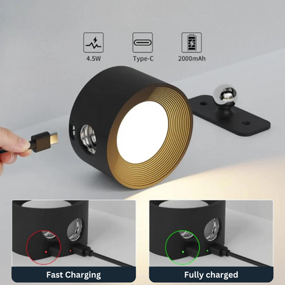 Avelena | Vista - Die 360° wiederaufladbare LED-Wandleuchte