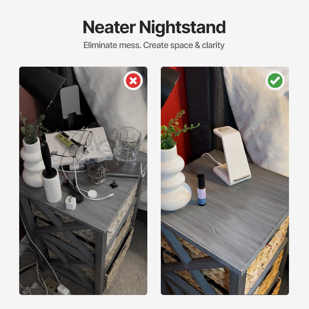 Avelena | 3-in-1 Wireless Charging Station | Apple, Samsung, Uhr, AirPods | Schnelllade-Lösung