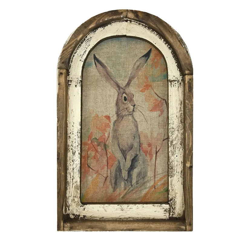 Avelena | Geschenk | Rustikale Bauernhausdekoration mit Hasen an der Wand