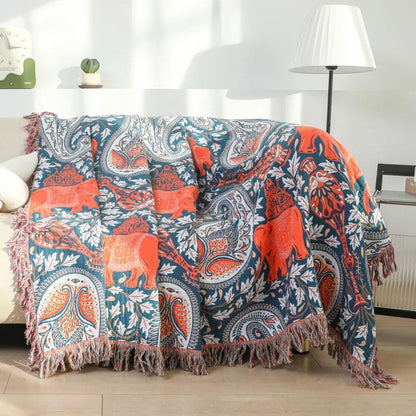 Avelena | Weiche Wander Tusker Baumwolldecke