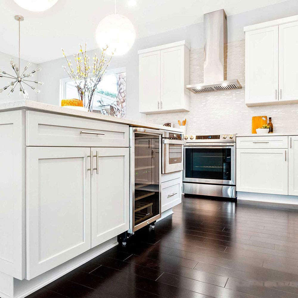 Avelena | Gebürstetes Nickel Moderne Edelstahl Schubladenbeschläge T-Bar Griffe