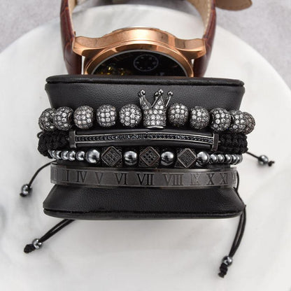 Avelena | Krone Kombinations Vier-Teile Armband