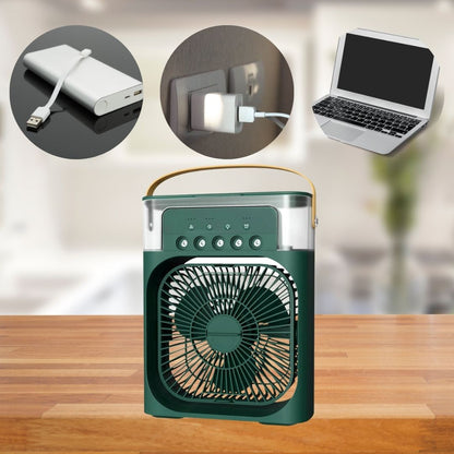 Avelena | 3-in-1 Luftkühler Luftbefeuchter | Tragbar, einstellbare Ventilatorgeschwindigkeiten & ideal für Schlafzimmer, Büros & kleine Räume