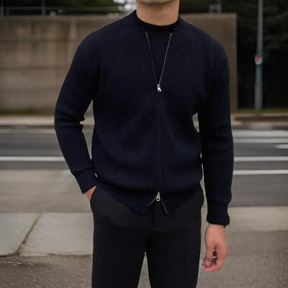Avelena | Herren Strickjacke mit Rundhalsausschnitt