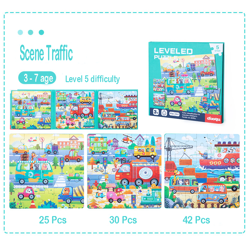 Avelena | Holz 3-in-1 Magnetischen Fortgeschrittenen Faltpuzzle