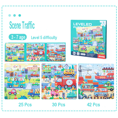 Avelena | Holz 3-in-1 Magnetischen Fortgeschrittenen Faltpuzzle