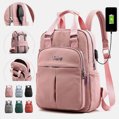 Avelena | Wasserdichter Multifunktions-Rucksack – Robuste Reise-, Arbeits- und Schul-Tasche mit USB-Ladeanschluss