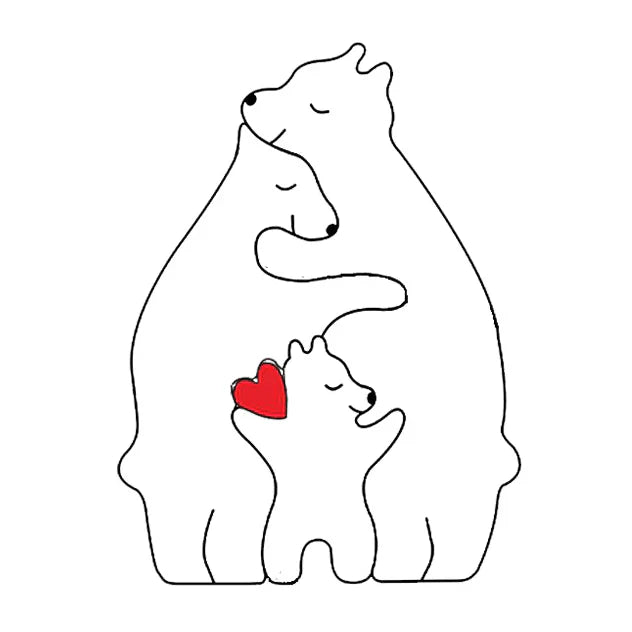 Avelena | CozyBears Holz Familienpuzzle