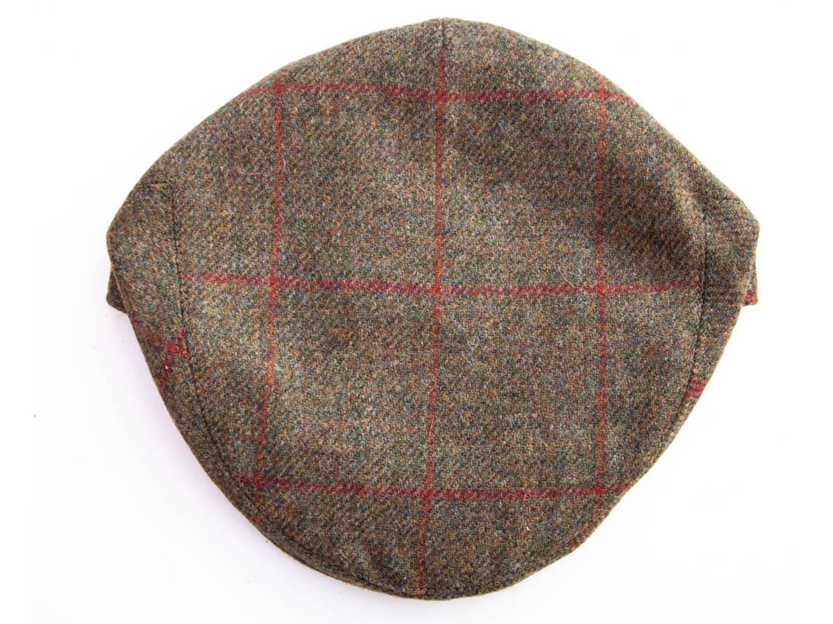 Avelena | Garforth Tweed Flat Cap Nidd Braun/Rot