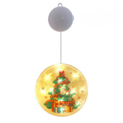 Avelena | Weihnachtsbaum LED Fensterlichter – 3D batteriebetriebene Feenlichter mit einfacher Aufhängung und doppelseitigem Klebeband