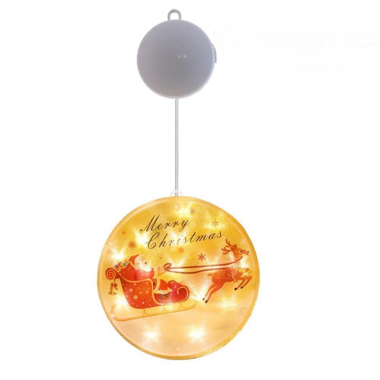 Avelena | Weihnachtsbaum LED Fensterlichter – 3D batteriebetriebene Feenlichter mit einfacher Aufhängung und doppelseitigem Klebeband
