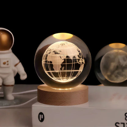 Avelena | 3D gravierte Kristallkugel - Celestia