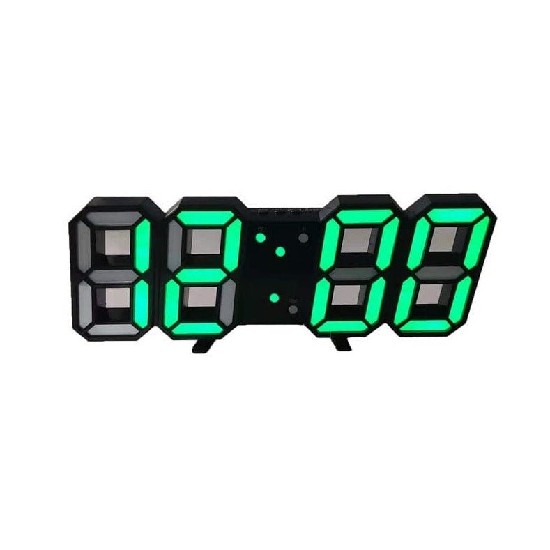 Avelena | 3D Led Wanduhr Modern Digitaluhr Dimmbares Led Licht Stilvolle Wanddekoration