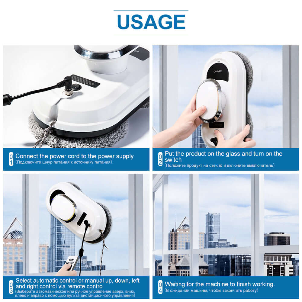 Avelena | Intelligenter Fensterreiniger Roboter mit Fernbedienung