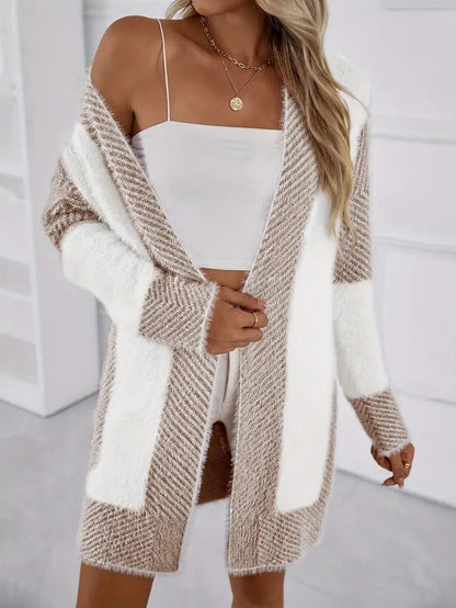 Avelena | Anspruchsvoller, Gemütlicher Cardigan mit Farbblock