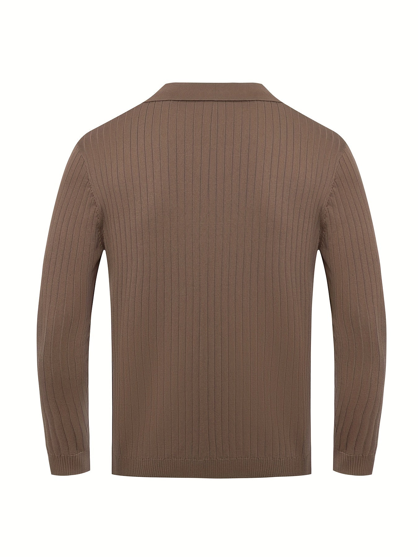 Avelena Chic Strick-Shirt V-Ausschnitt Baumwolle Pullover Sweatshirt für Männer | Perfekt für Freizeit-Tage