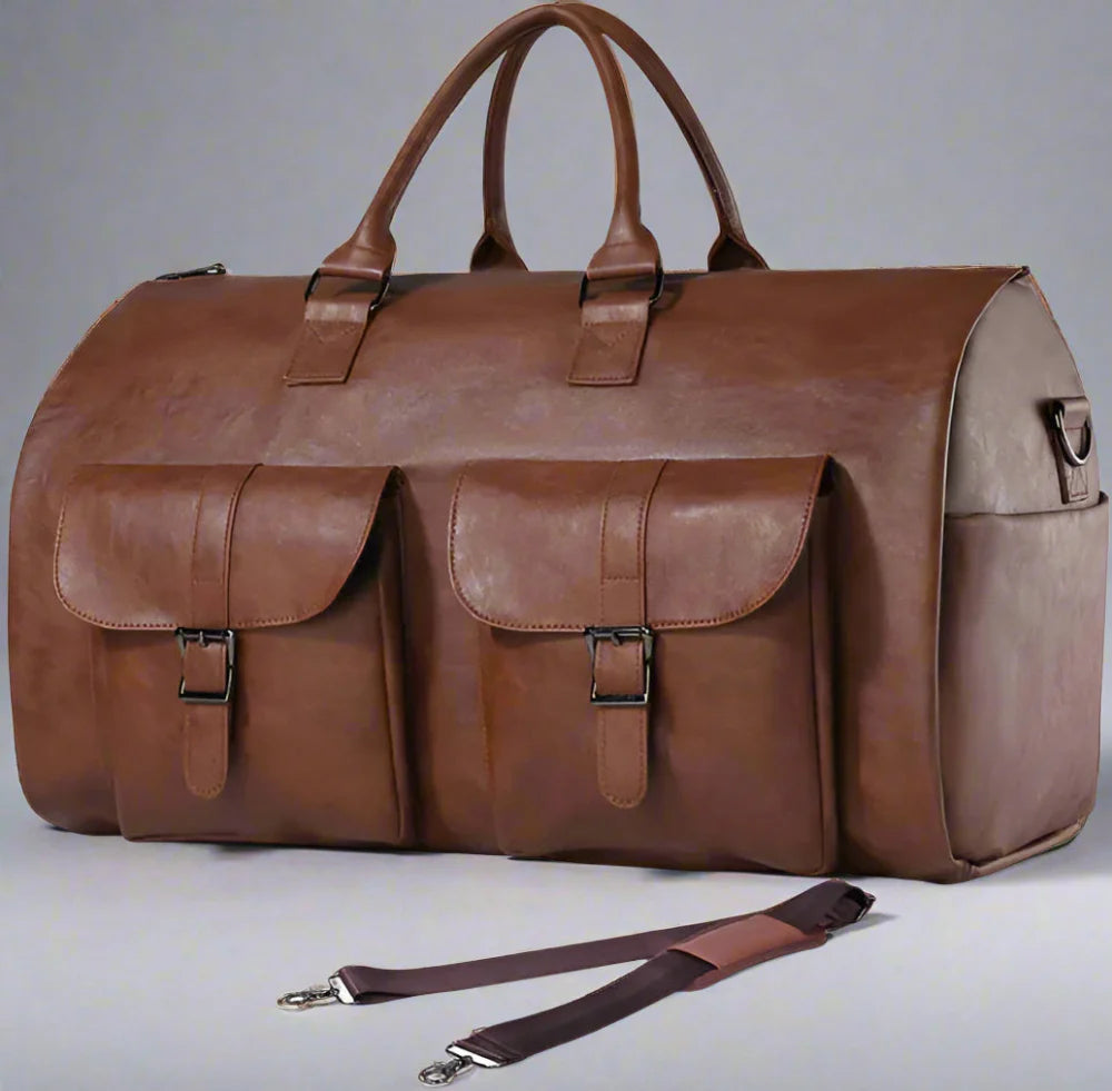 Avelena | Travel Duffel Bag Leather Carry On Luggage