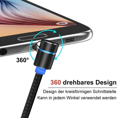 Avelena | Bequee 3 in 1 magnetisches Ladekabel für Lightning, Micro und Type C, 2m