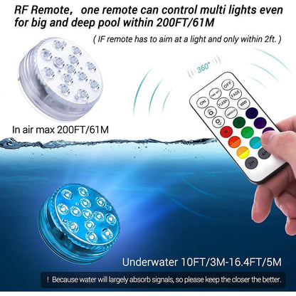 Avelena | 4-Pack: Dekorative wasserdichte batteriebetriebenen LED-Leuchten - 16 wechselnde Farben