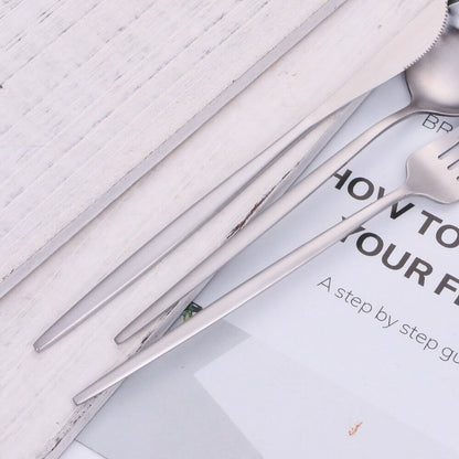 Avelena | Modernes Silberbesteck Utensilienset